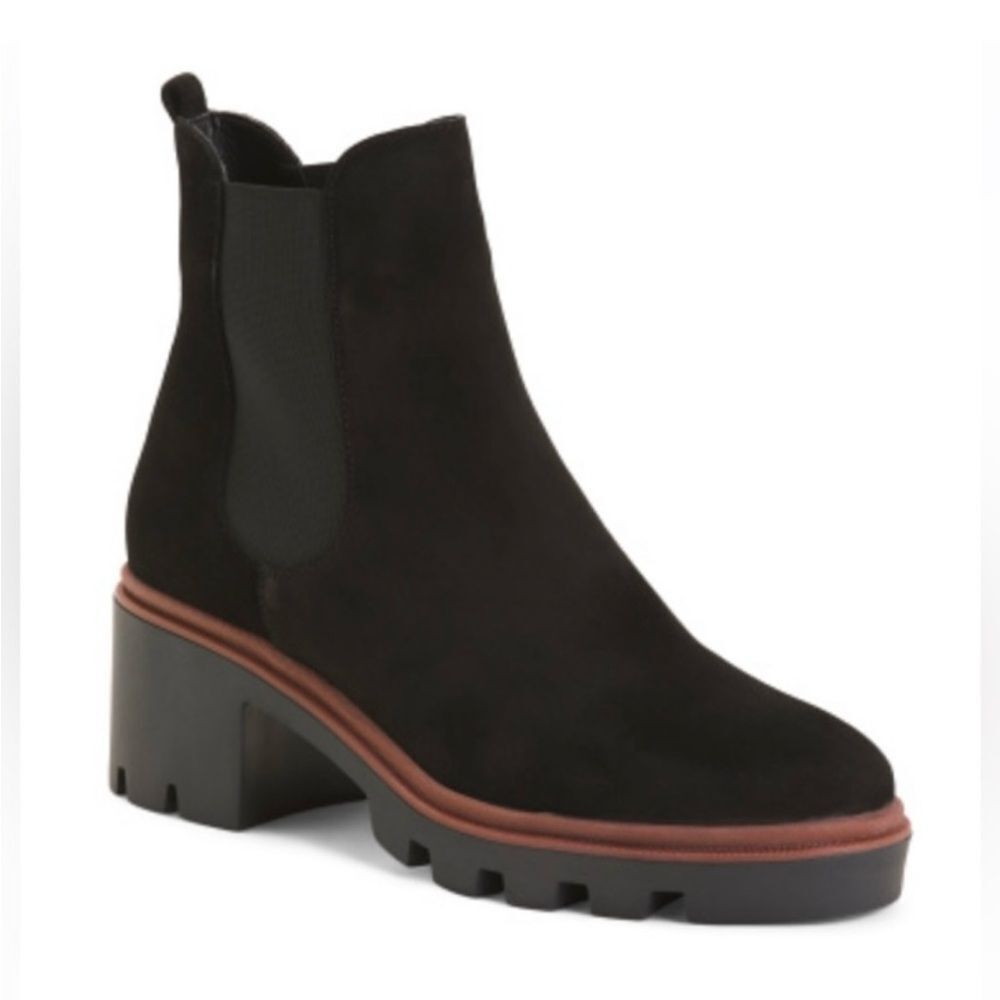 Antonio De Faria Chelsea Black Suede Boots - Picture 3 of 8